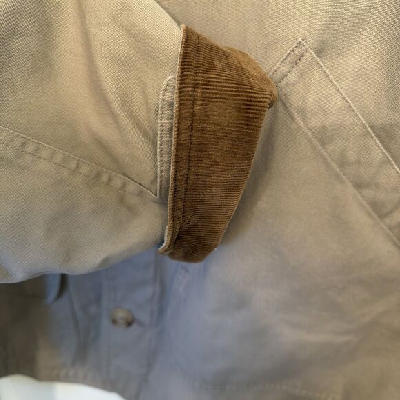 Vtg North River Barn Coat Chore Jacket Tan Men XL Corduroy Grunge Streetwear - Picture 3 of 15